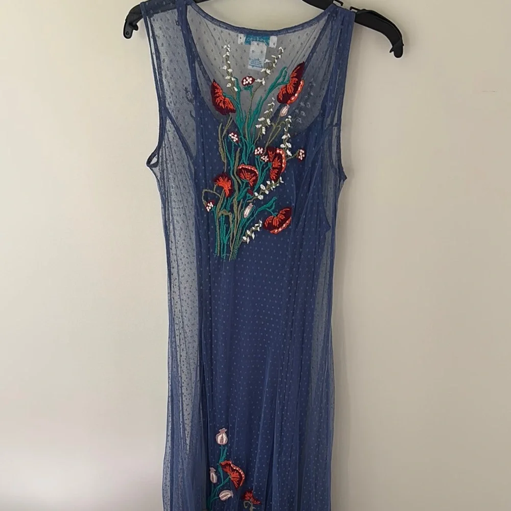 Sundance Blue Sleeveless Sheath Maxi Dress XS - Picture 4 of 4